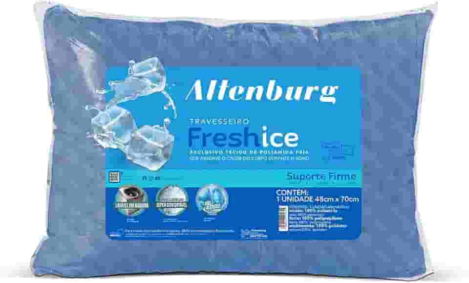 Travesseiro Altenburg Fresh Ice Azul - 48cm x 70cm