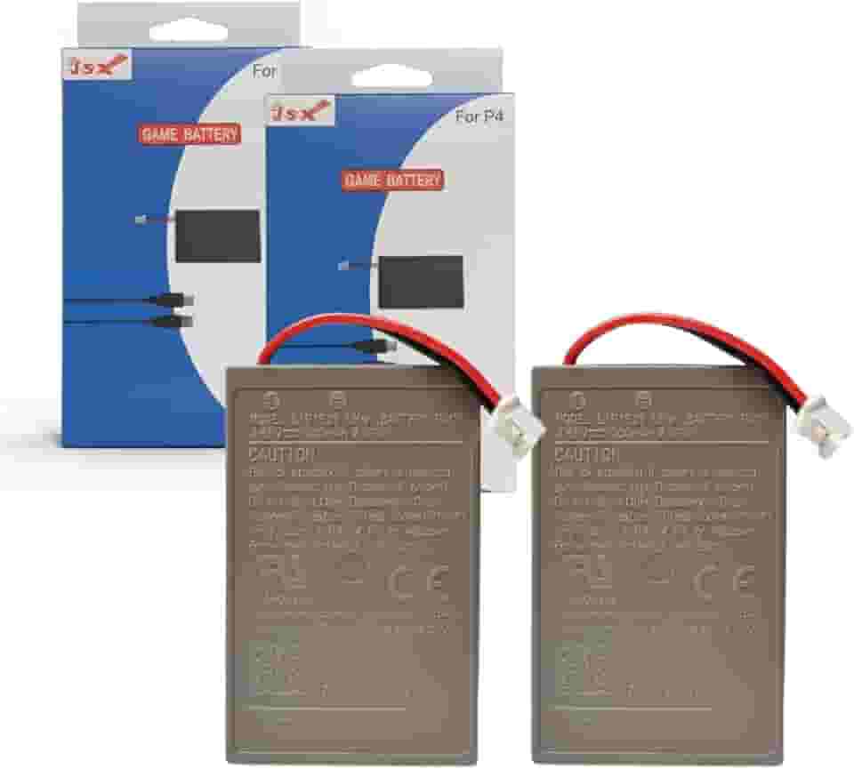 Kit 2 Baterias LIP1522 Recarregáveis Plug Grande 4,5mm 1000mAh para Controle Ps4 Playstation