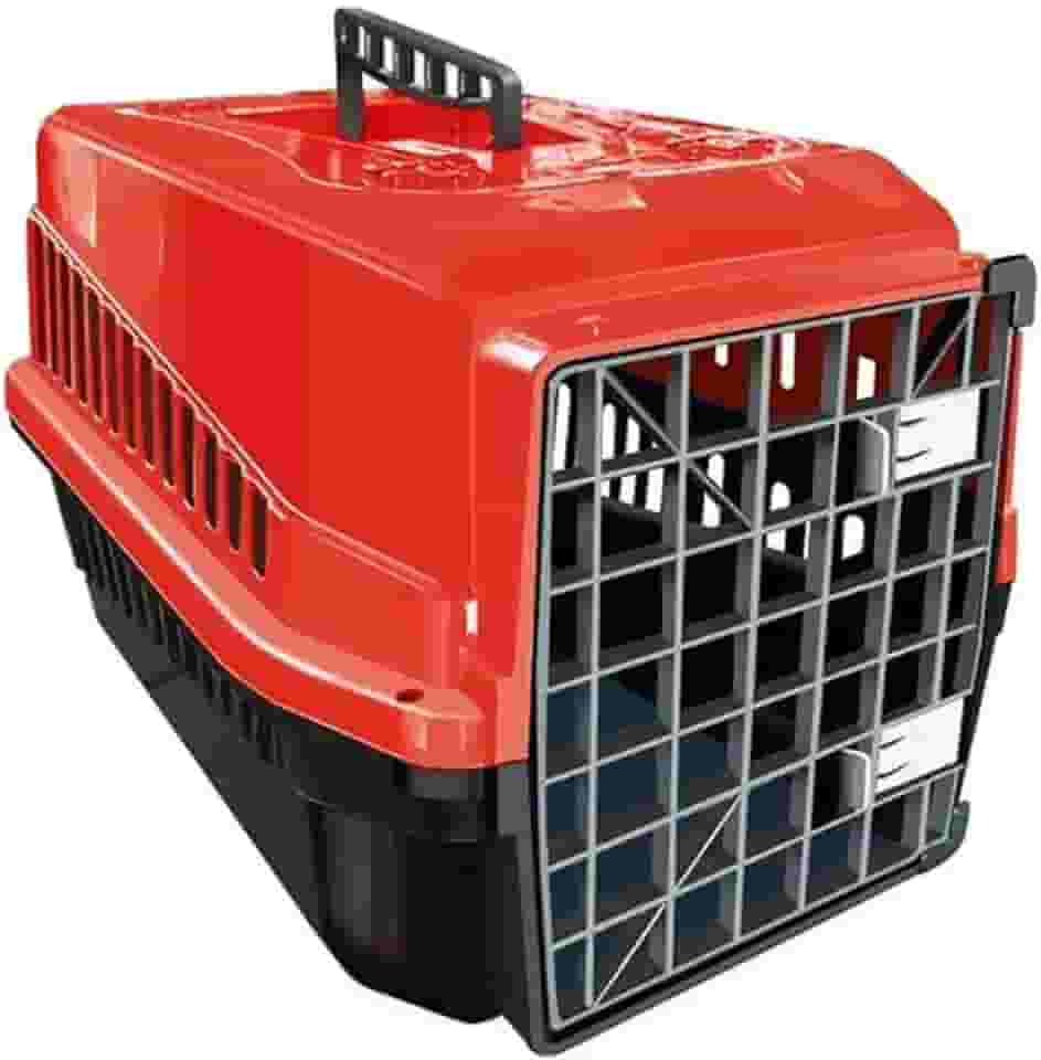 Genérico, Caixa de Transporte Animais N5 Cachorros e Gatos Vermelho
