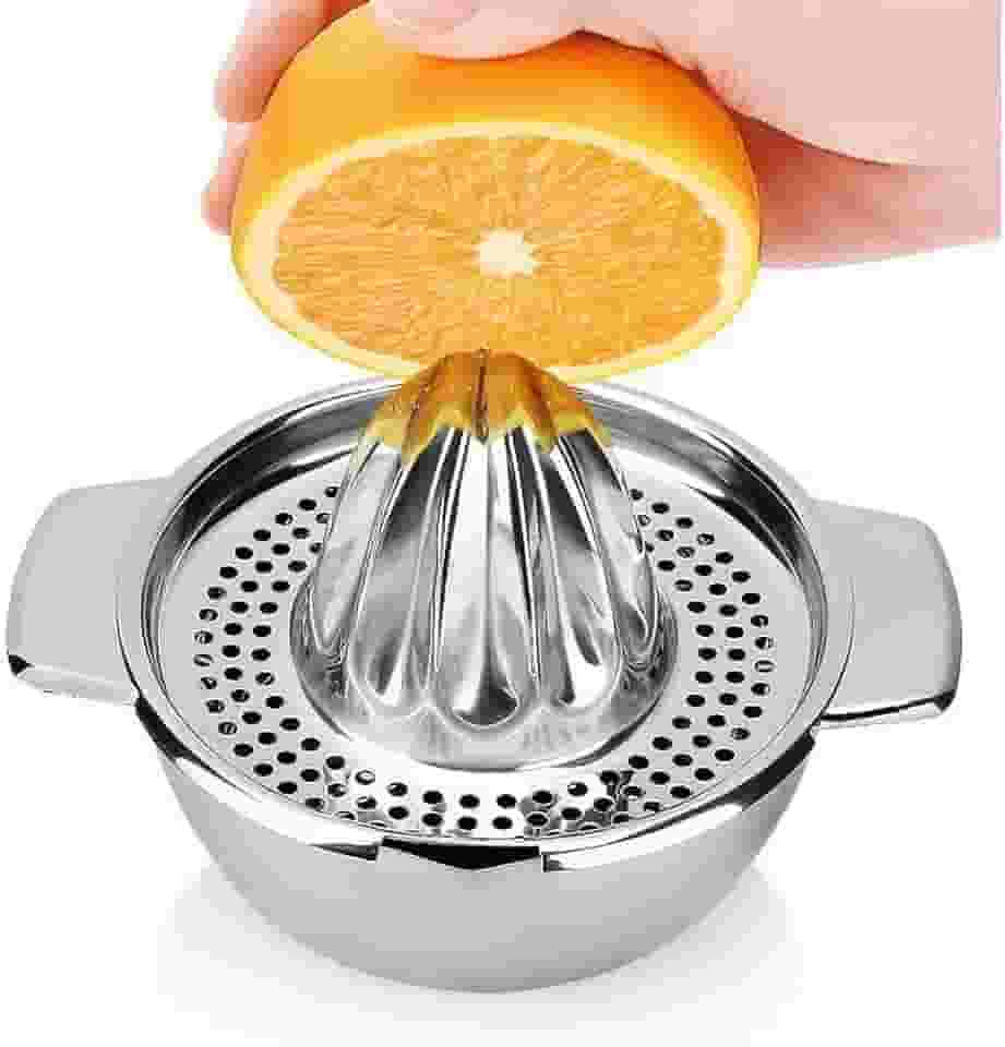 Prensador de Citrus Aço Inoxidável Extrator Suco Manual para Laranja Limão Verde Toranja Frutas e Legumes Extração Fácil Lavável em Lavadora Pratos co