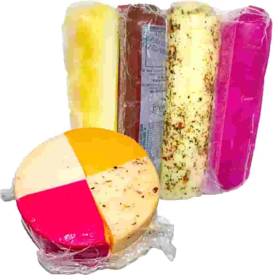 Kit Queijos Artesanais da Canastra, 7 Variedades + Lombo Artesanal, Provolone, Muçarela, Reino, Parmesão