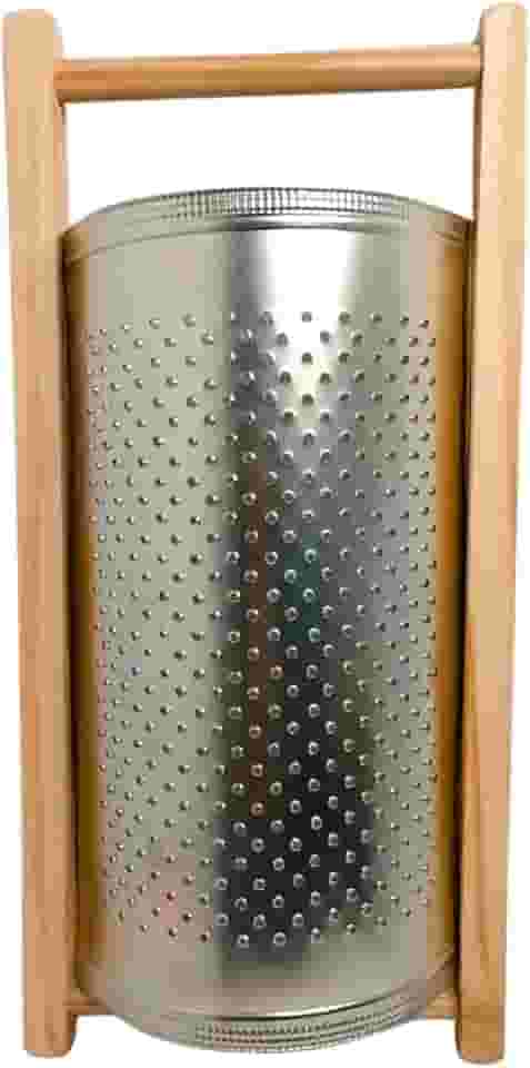 Ralador De Milho para Pamonha Curau Manual Galvanizado de Madeira e Aço Inox Manual 42CMx20CM