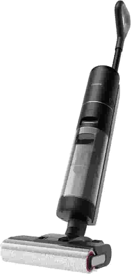 DREAME Aspirador Vertical Sem Fio a Seco e Úmido H12 Pro, Limpador de Piso Inteligente para Pisos Duros, Limpeza de Borda a Borda em uma Só Passada e Secagem Automática com Ar Quente 220-240V