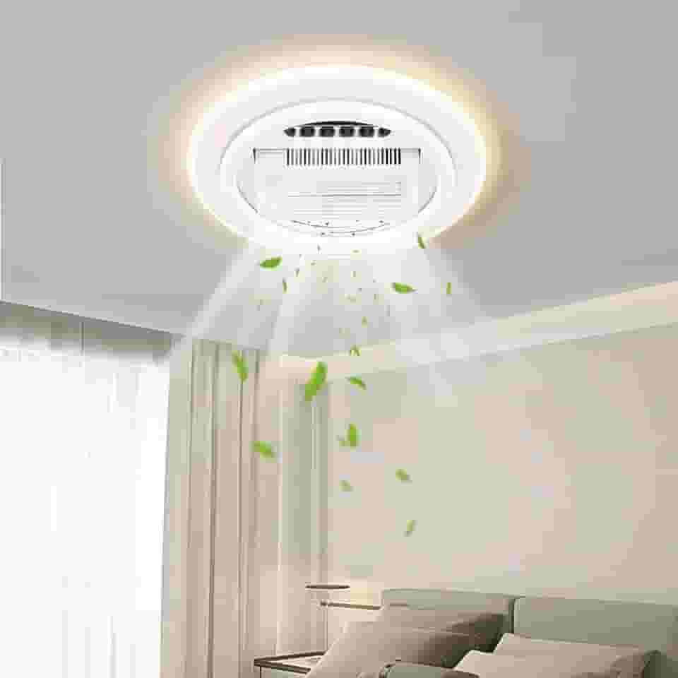 110-220V, 2 em 1 Ventilador de Teto, Para10-18m², Ventilador de Teto com Controle Remoto, Ventilador teto, Com Controle Remoto, 3000-6000K, 3 Cores de Luz