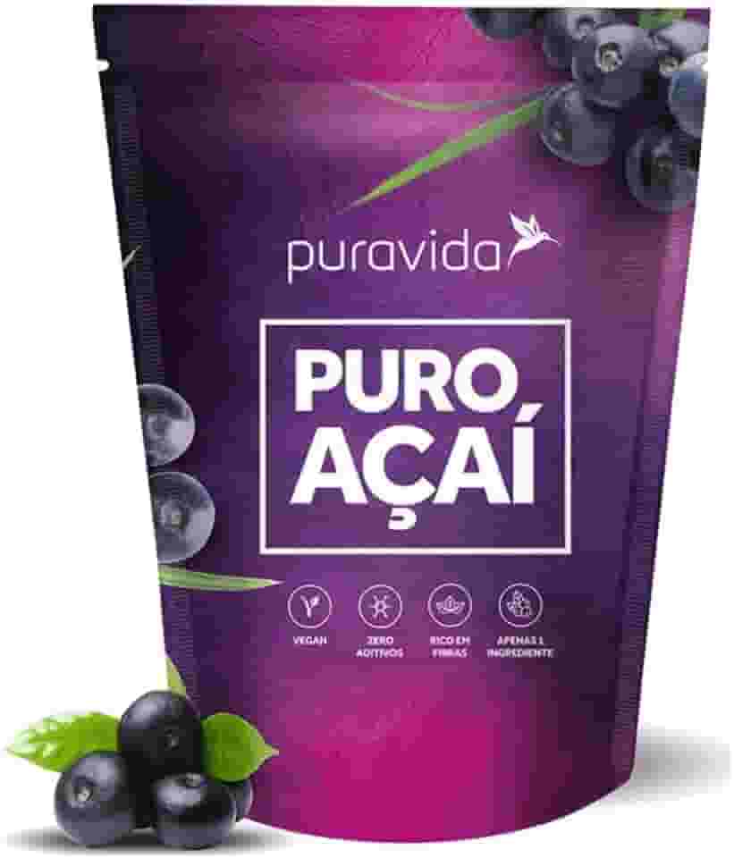 Puravida Açaí em Pó Orgânico Liofilizado 200g