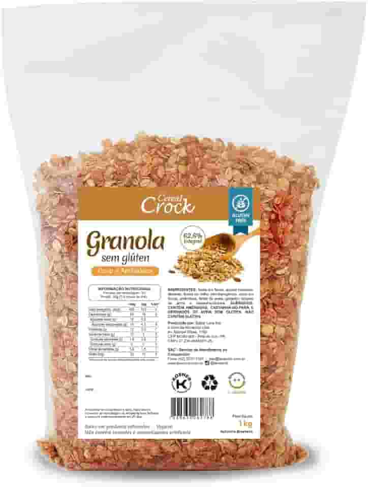 Granola Coco e Amêndoas (com aveia sem glúten) Cereal Crock 1kg