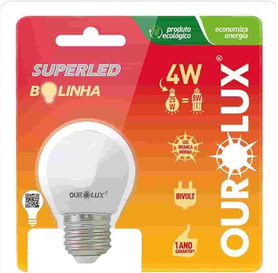 Superled S30 4W Bolinha BIV 2700K Ourolux