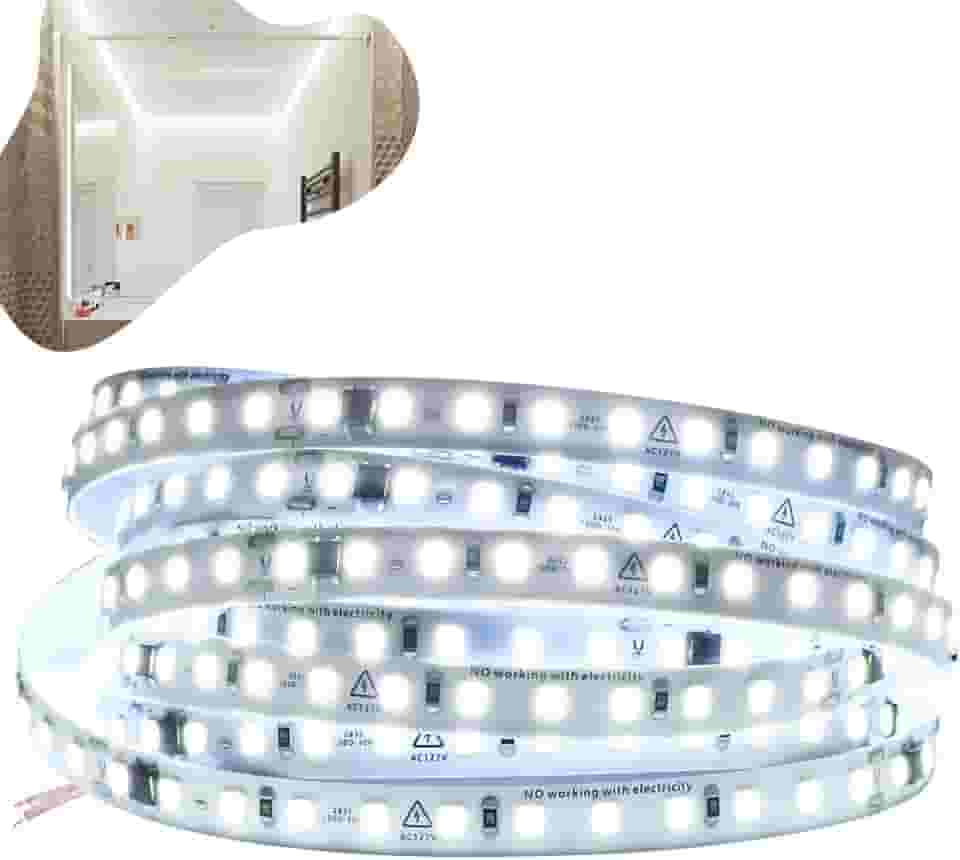 Fita Led 110v/220v Direta 120leds/m Rolo 10m Não Usa Fonte (Branco Frio 220v)