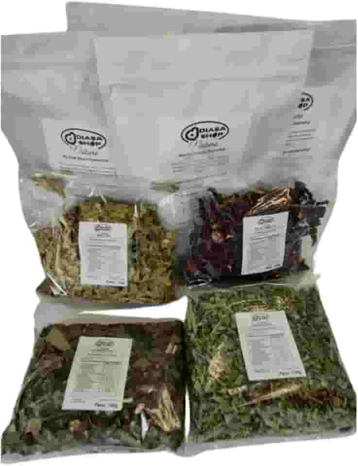 Kit Chá Detox desincha Natural, 200g, Sene, Cavalinha, Hibisco e Chá Verde, 50g Cada