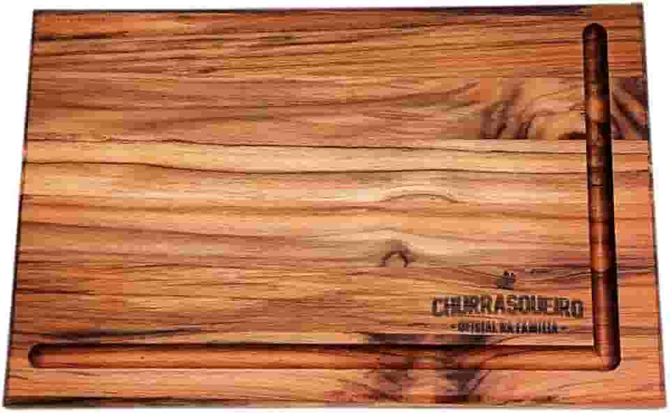 Tábua de Churrasco para Carne, Frios e Hambúrguer, Ideal para Preparar e Servir com Estilo em Churrascos, Perfeita para a Família e Churrasqueiros de Plantão – WOODBULL.