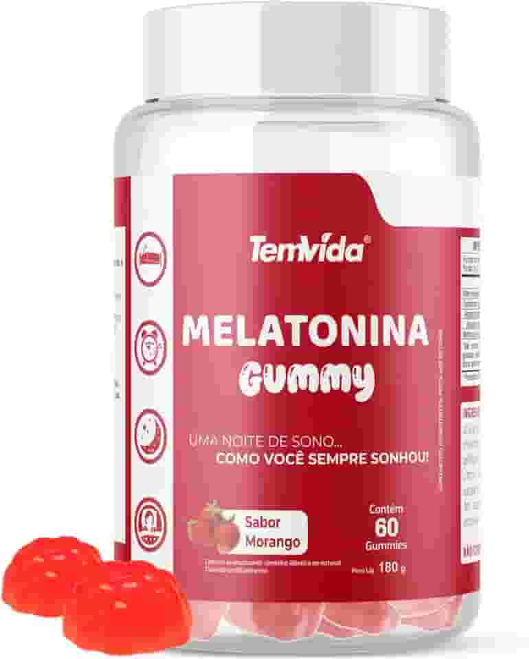 Melatonina Gummy Rapida absorção 0,21mg 60 Gomas Tem Vida
