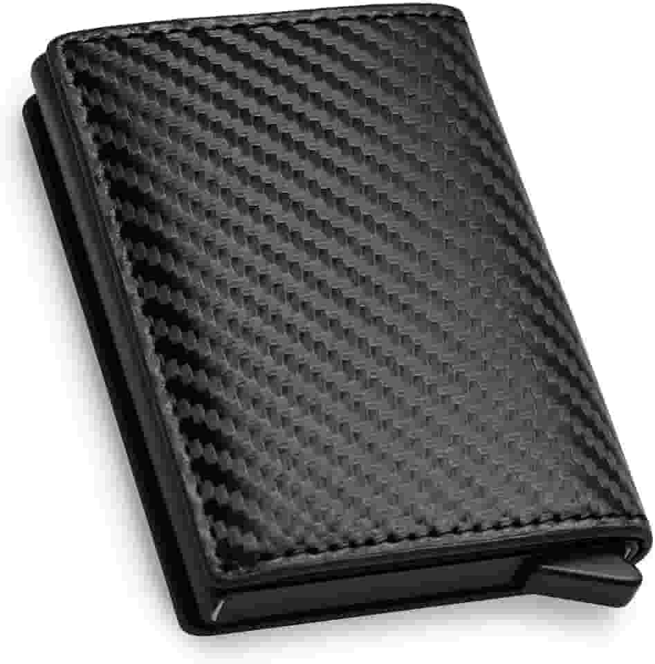 Carteira Futuro RFID Slim Porta Cartões Antifurto Masculina e Feminina, Minimalista, Compacta, Resistente e Ideal para Viagem e Uso Diário