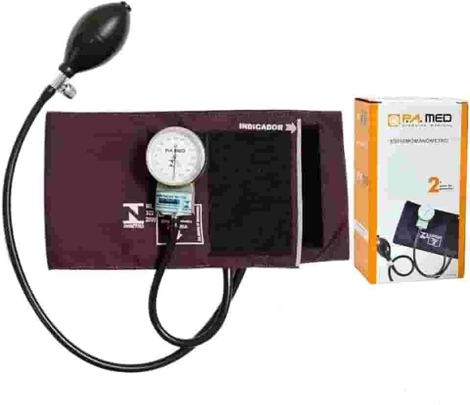 Esfigmomanômetro P A Med Com Selo Do Inmetro E Anvisa (Vinho)