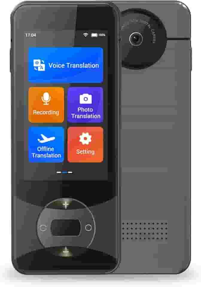 Dispositivo tradutor de idiomas 144 idiomas AI Voice Translator W10 com tela sensível ao toque de 3 polegadas Suporte de tradução instantânea bidirecional para viagens de negócios