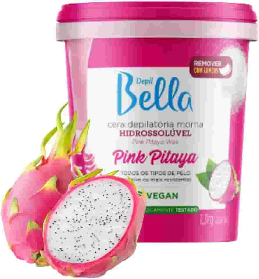 Depil Bella - Cera Hidrossolúvel Morma Natural Pink Pitaya 1300g