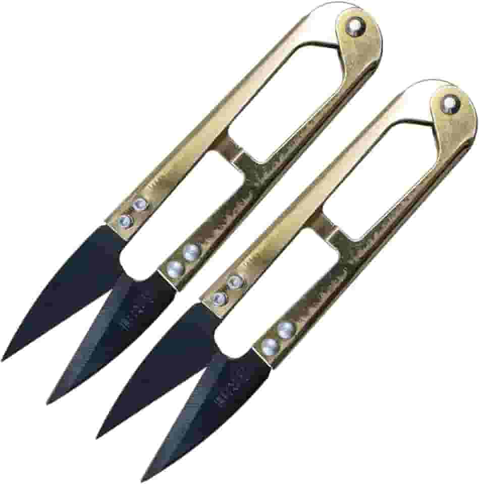 KIT 2 TESOURA ALICATE DE ARREMATE DE METAL DOURADA PARA PODAR COSTURA