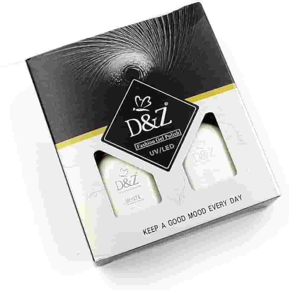 Kit esmalte em gel Francesinha D&Z Branco E Renda