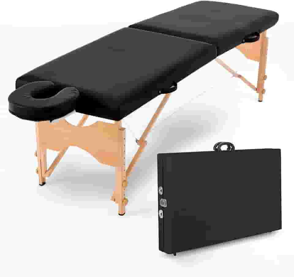 Maca Portátil Dobrável Estética Standard 300kg Preto