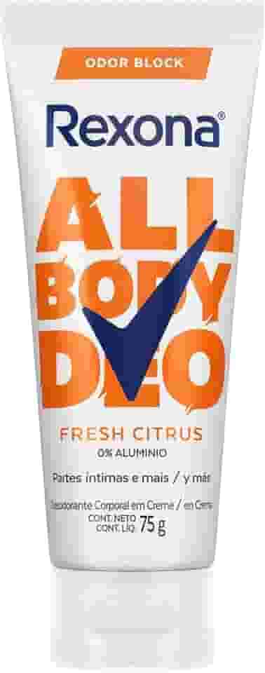 Rexona All Body, Desodorante Corporal em Creme, Para o Corpo Todo, Fresh Citrus 75g