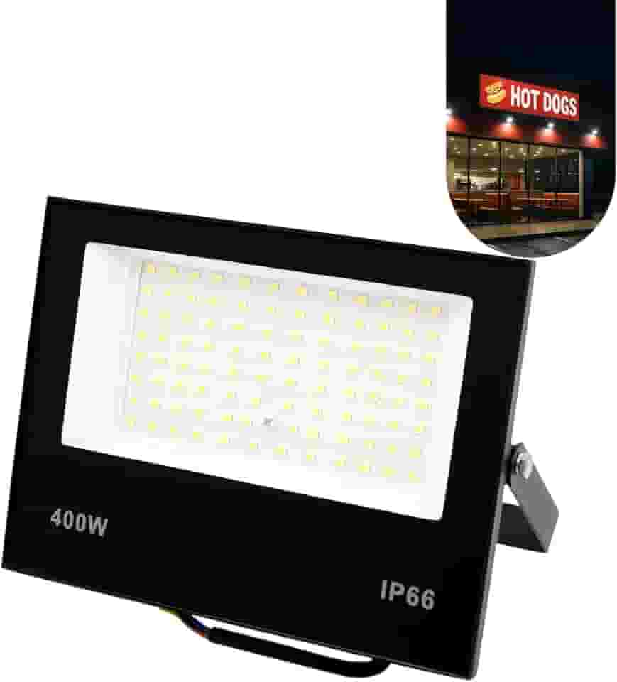 Refletor Led Holofote 400w Ip66 Bivolt Forte Luz Branco Frio