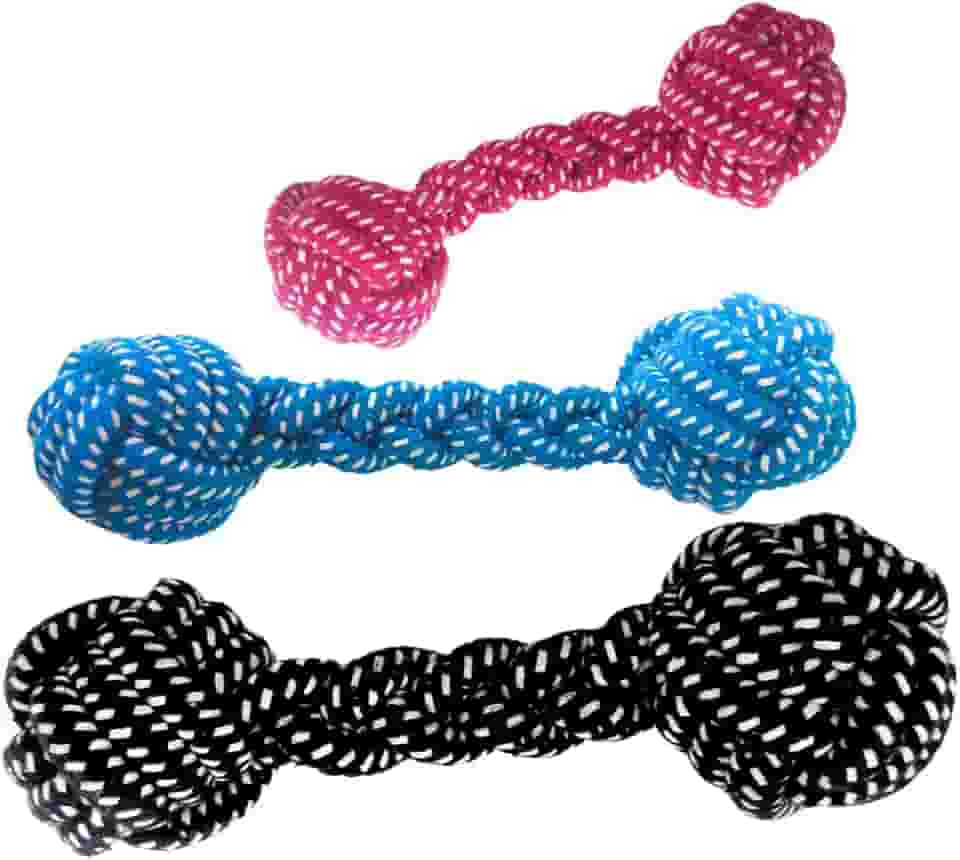 Chalesco Brinquedo de Corda Rope Bone para Cães (Cor Sortida)