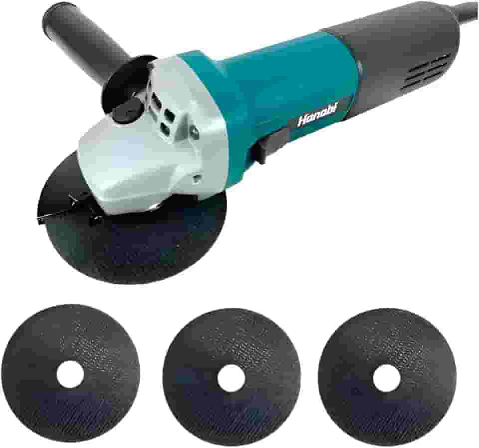 Hanabi Lixadeira Angular Esmerilhadeira Politriz 220V Lixadeira 880W Profissional 4.1/2 115mm 11000rpm com Empunhadura Auxiliar