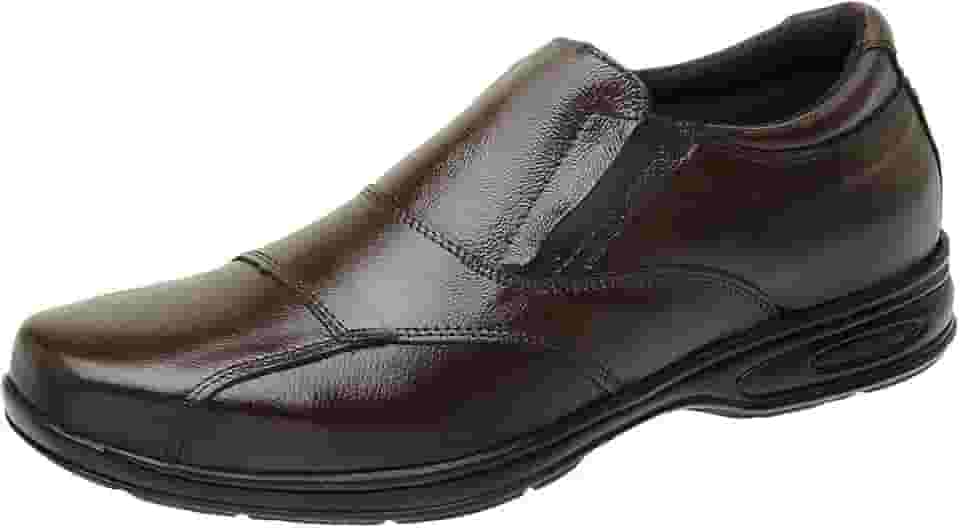 Sapato Social Couro Legítimo Anti Stress Conforto Ortopédico 5080