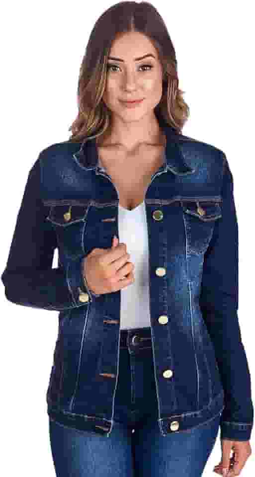 Jaqueta Jeans HNO Jeans Confort Plus Azul
