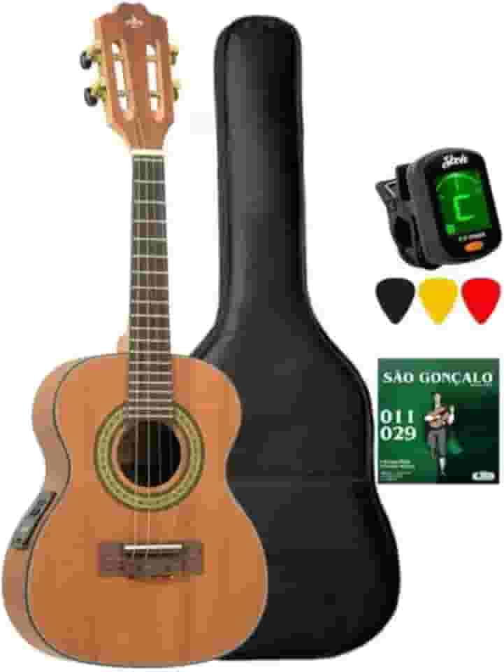 Cavaco Strinberg Cs25e Mgs Kit Capa Afinador Encordoamento