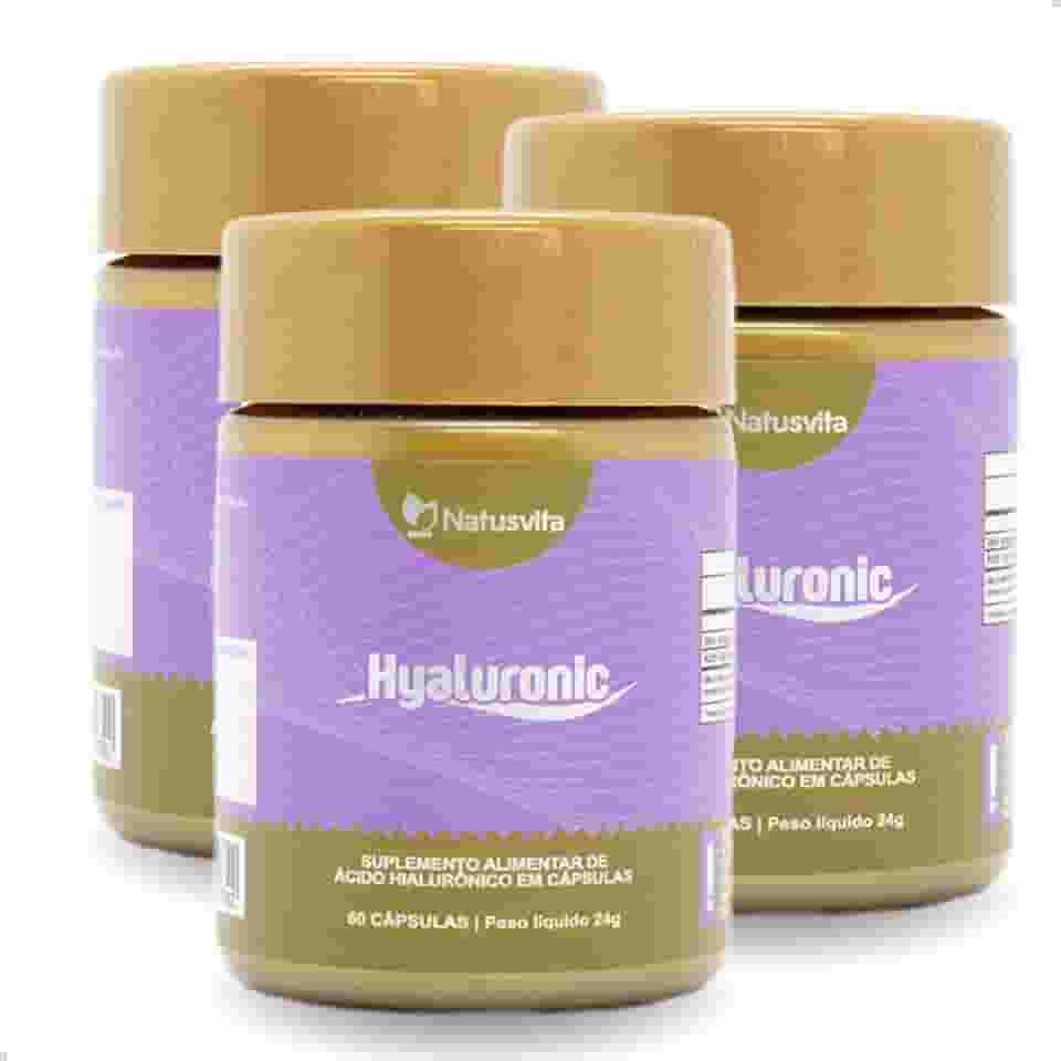 Ácido Hialurônico Puro (60x Mais Concentrado) 150mg (3 und. 180 cápsulas)