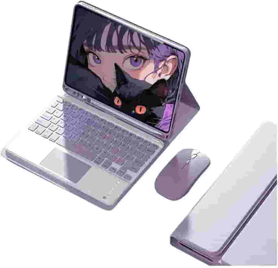 Capa Tablet + Teclado + Mouse Para iPad Pro 11 Polegadas (Lavender Grey, teclado de toque)