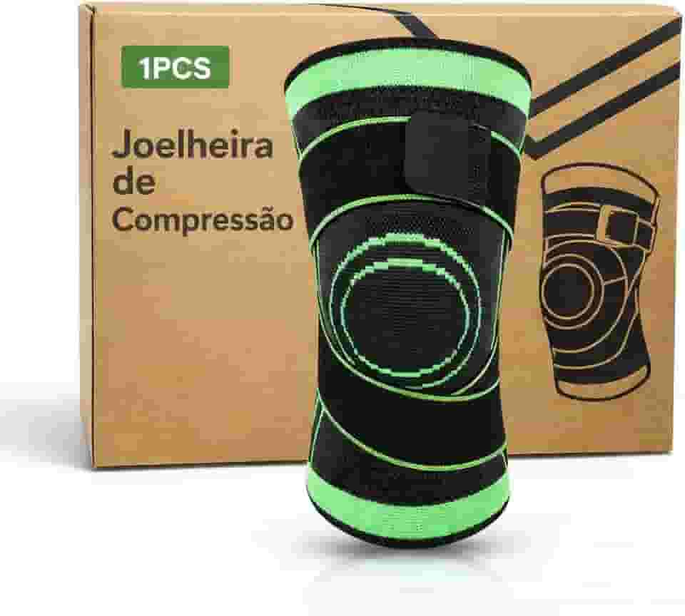 Joelheira de Compressão Ortopédica, Suporte para Joelho com Tensor Ajustável, Alívio de Dor Artrite Menisco, Estabilizador Esportivo, Neoprene Respirável para Corrida Academia