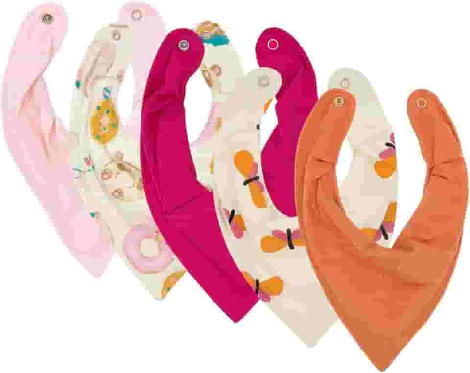 Kit 5 Babador Bandana Bebê Impermeável, Premium Eternizare