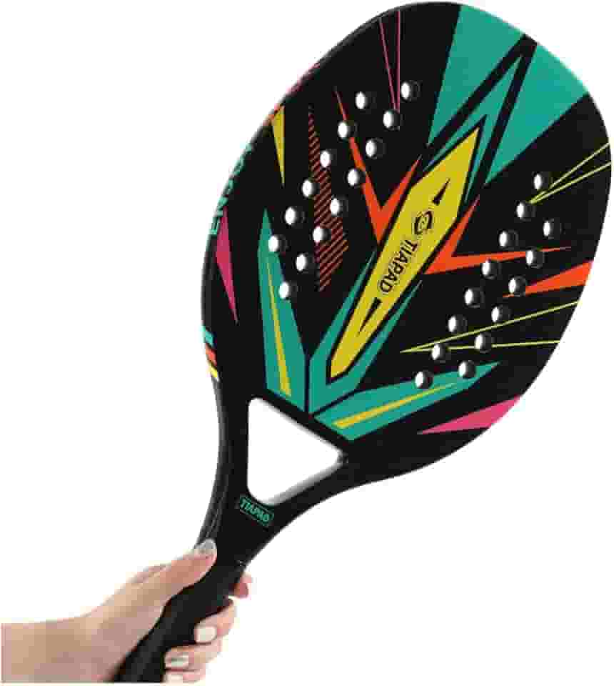 Raquete de Beach Tennis de Carbono Alta Performance, Leve e Resistente