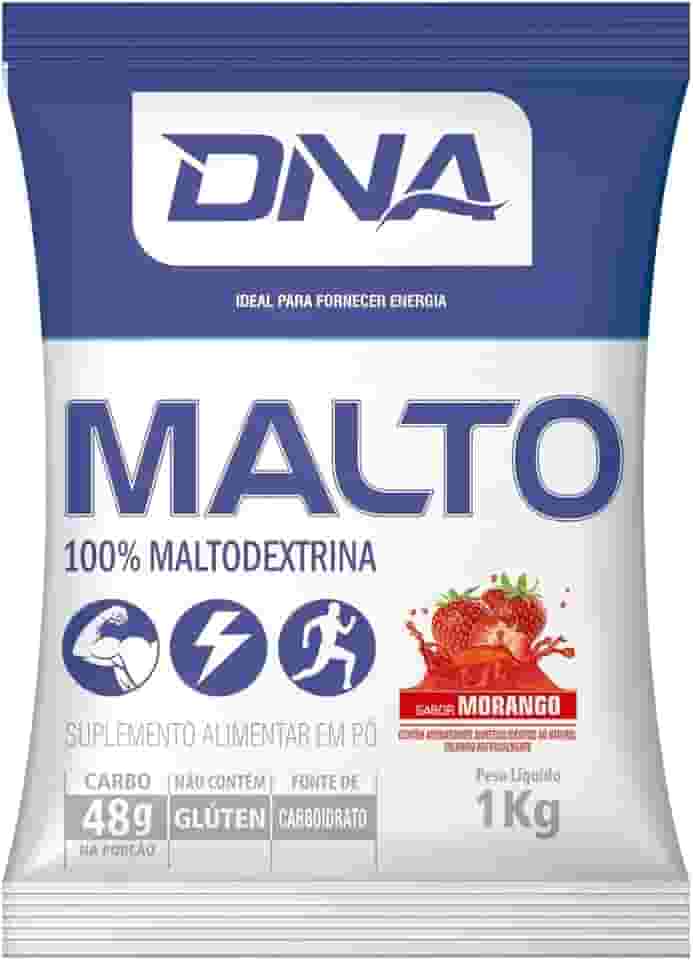 Malto Dextrina 1kg Sabor Morango - Dna Suplementos