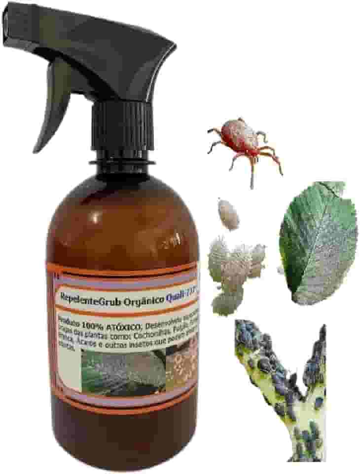 Defensivo Orgânico Repelentegrub Quali777 500ml Cochonilha, Pulgão