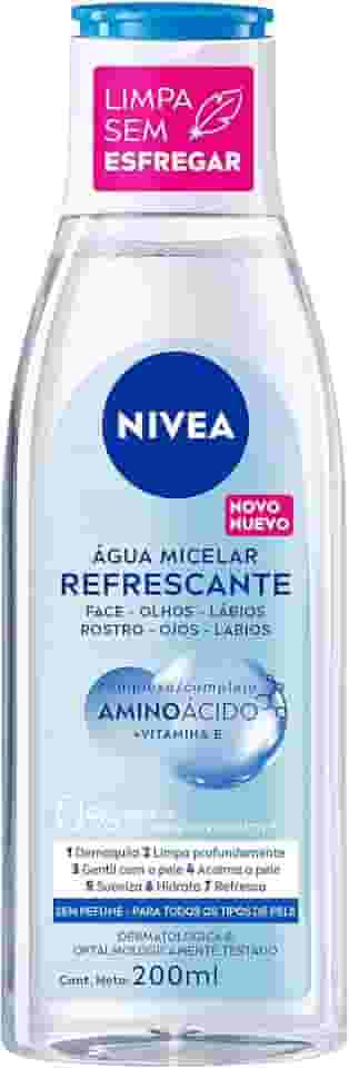 NIVEA Água Micelar Solução de Limpeza 7 em 1 200ml - Fórmula poderosa que oferece 7 benefícios de cuidado facial em um produto: limpa, hidrata, suaviza, tonifica, demaquila, acalma e refresca