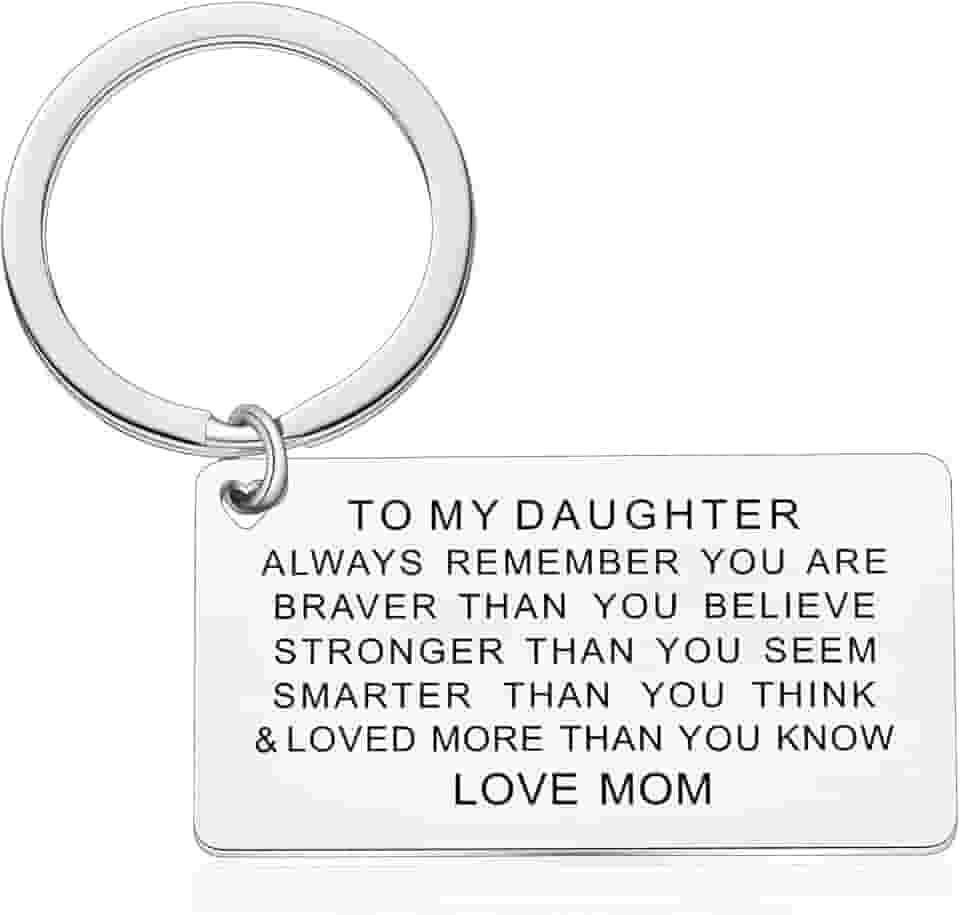 Chaveiro inspirador para filha presentes de mãe pai presentes inspiradores para filha presentes de aniversário e Natal
