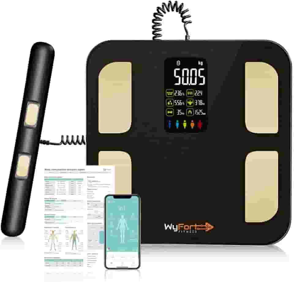 Balança Bioimpedância Smart Display 8 Sensores com Display VA WF05 Balança Digital Corporal com Homologação Anatel.