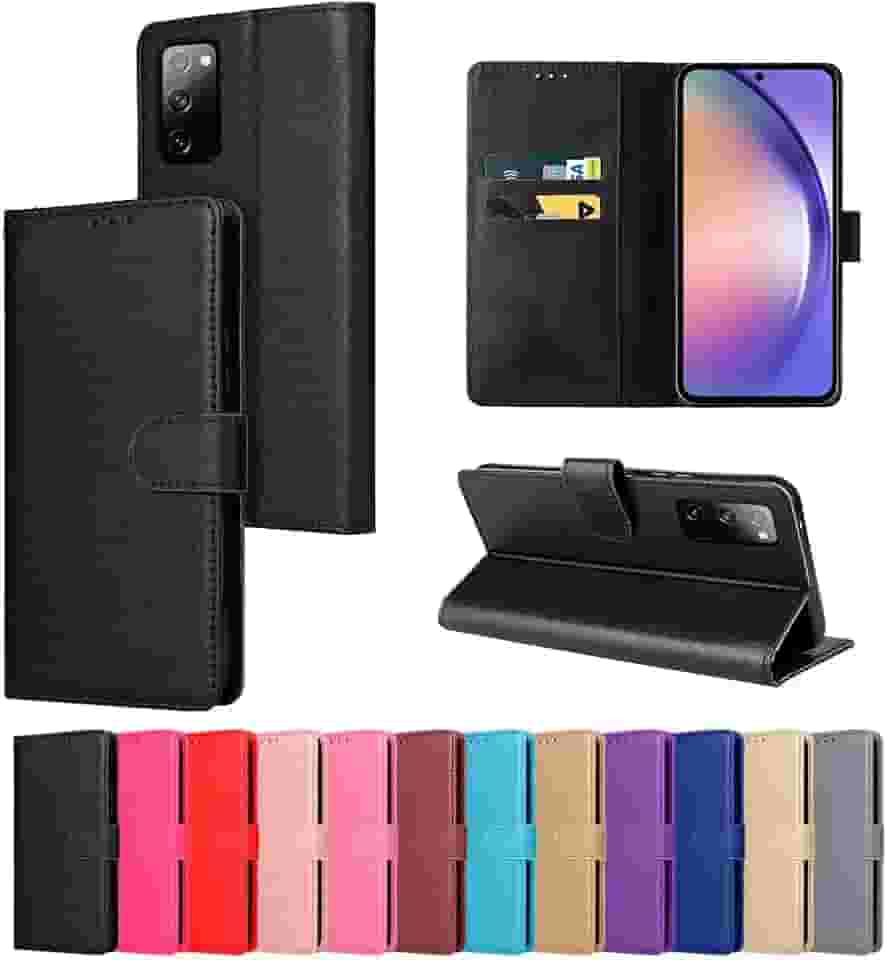 Capa Capinha Protetora Celular Carteira Flip Couro Compatível Samsunng Galaxy S20 FE Proteção Premium [DPF] (PRETO)