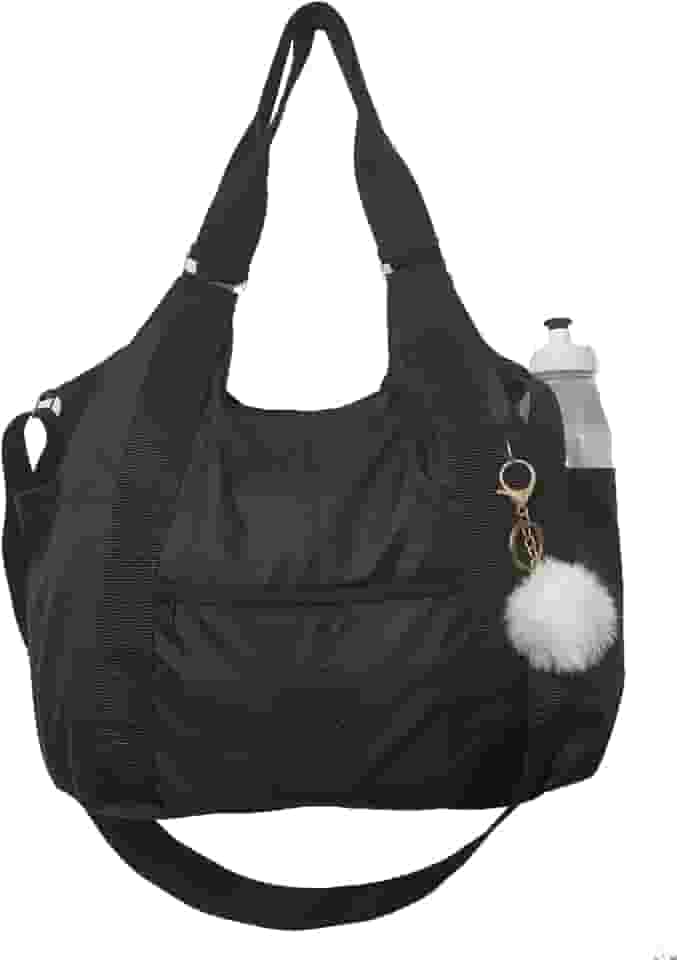 Bolsa Feminina Nylon Tactel Academia Trabalho Escolar Faculdade praia piscina casual dia dia passeio esportiva grande espaçosa moda alçatransversal e ombro lateral