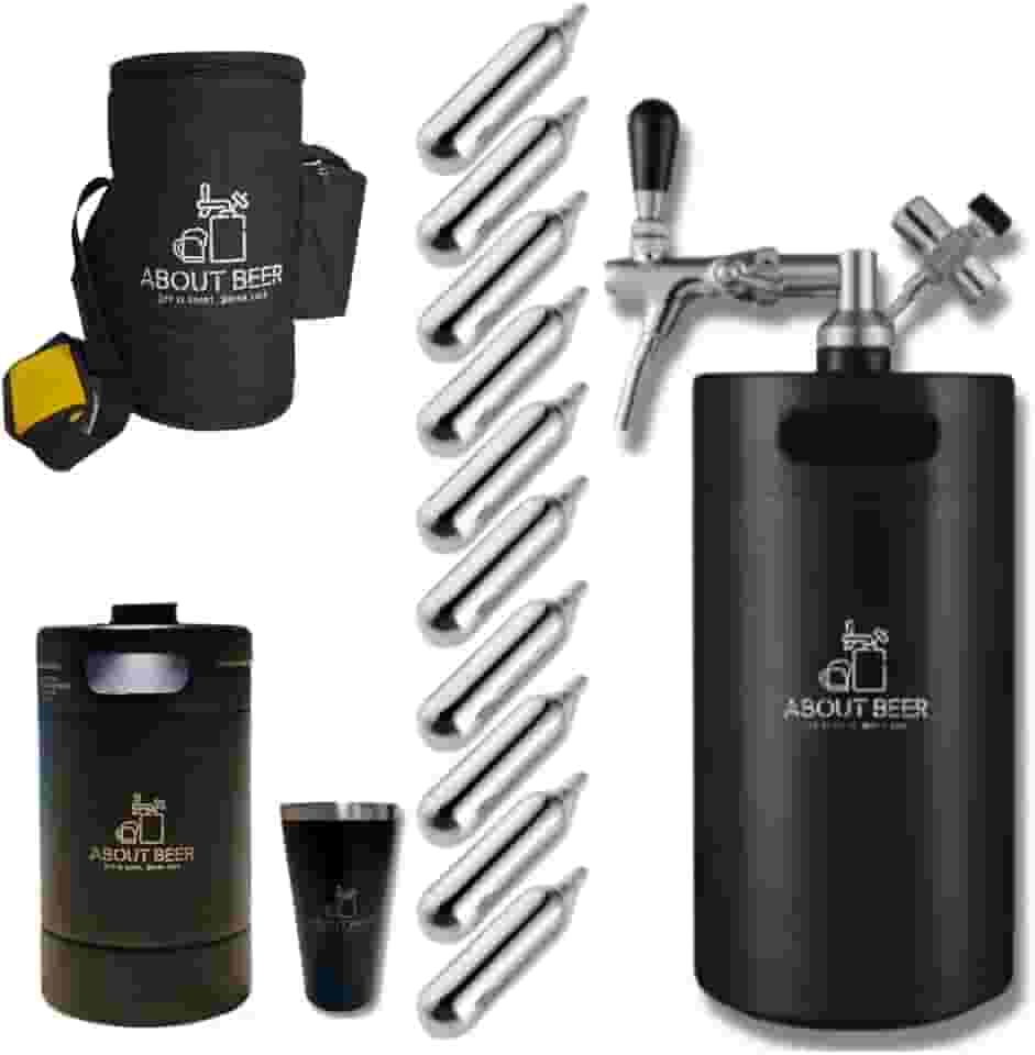 Kit Chopeira Vacuum Keg Portátil About Beer 5 E 2 Litros