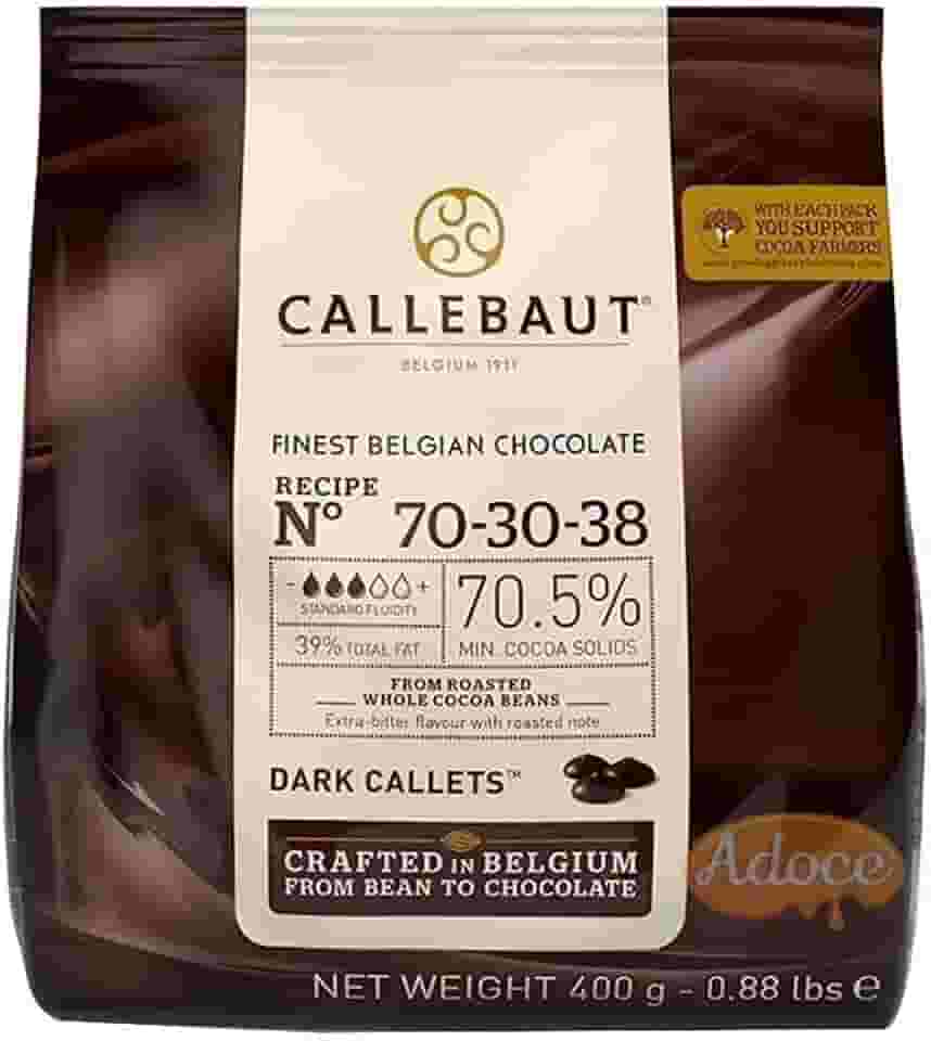 Gotas de Chocolate Meio Amargo 70,5% Cacau 70-30-38 400g - Callebaut