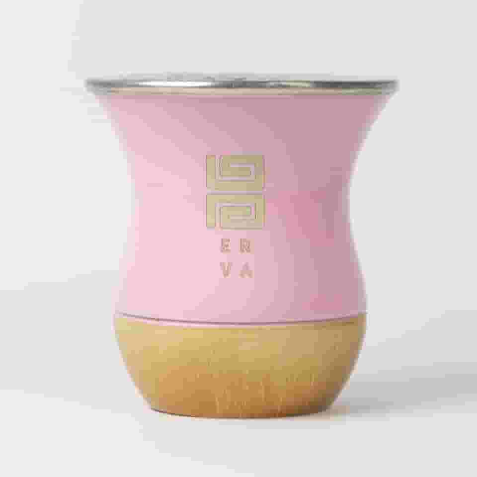 Cuia Chimarrão 200ml Rosa Black Erva