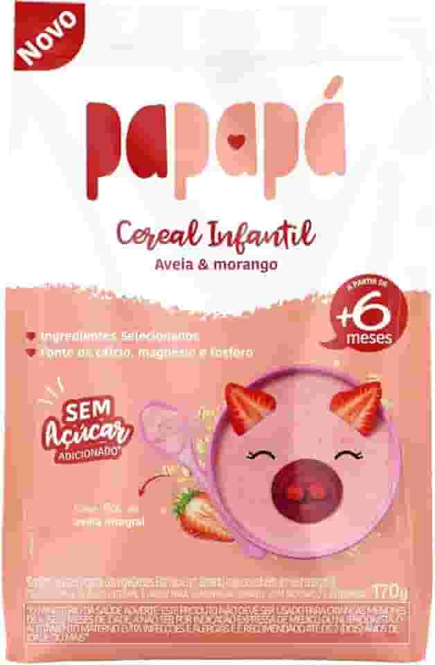 Cereal Infantil de Aveia e Morango 170g - Papapá