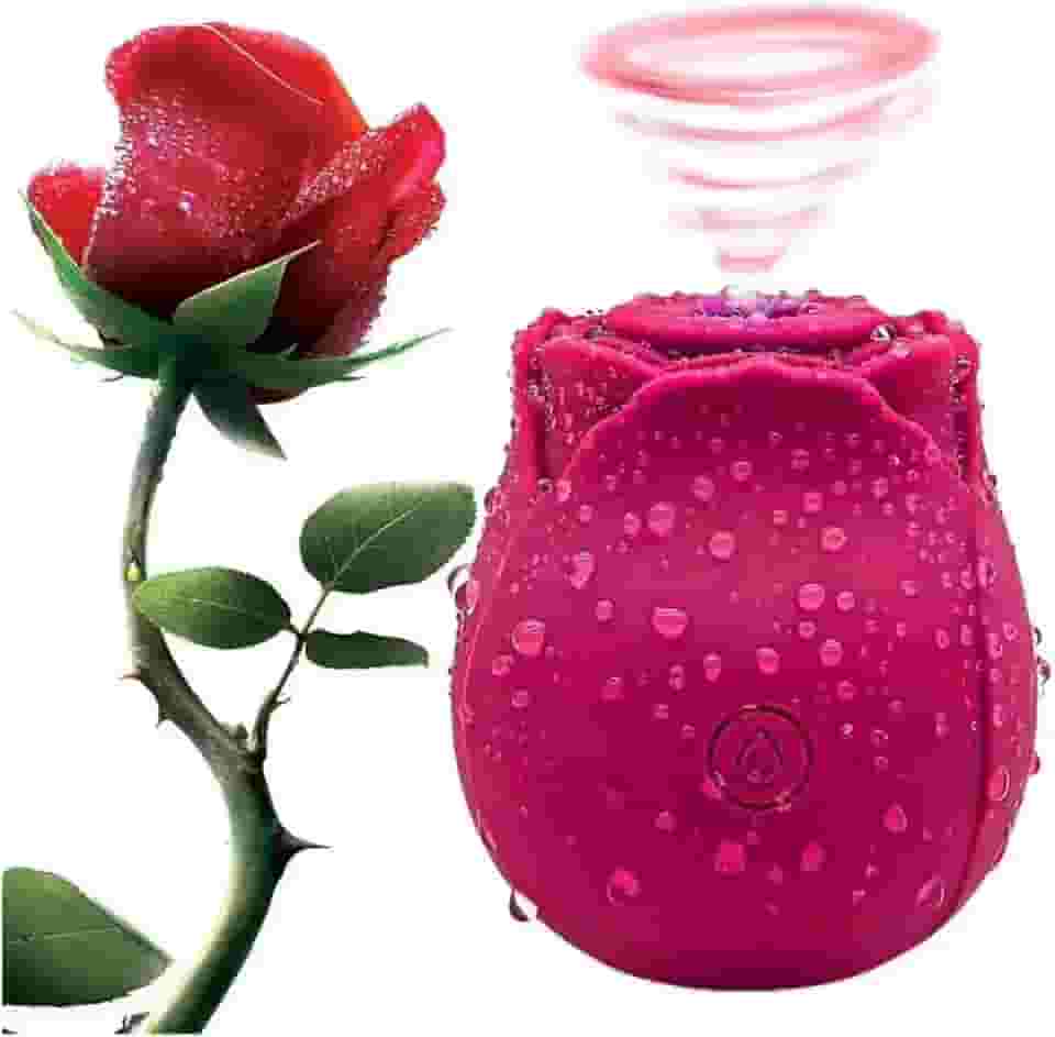 Vibrador Sugador de Clitóris Estimulador Em Formato de Rosa 10 modos Premium - Pazie
