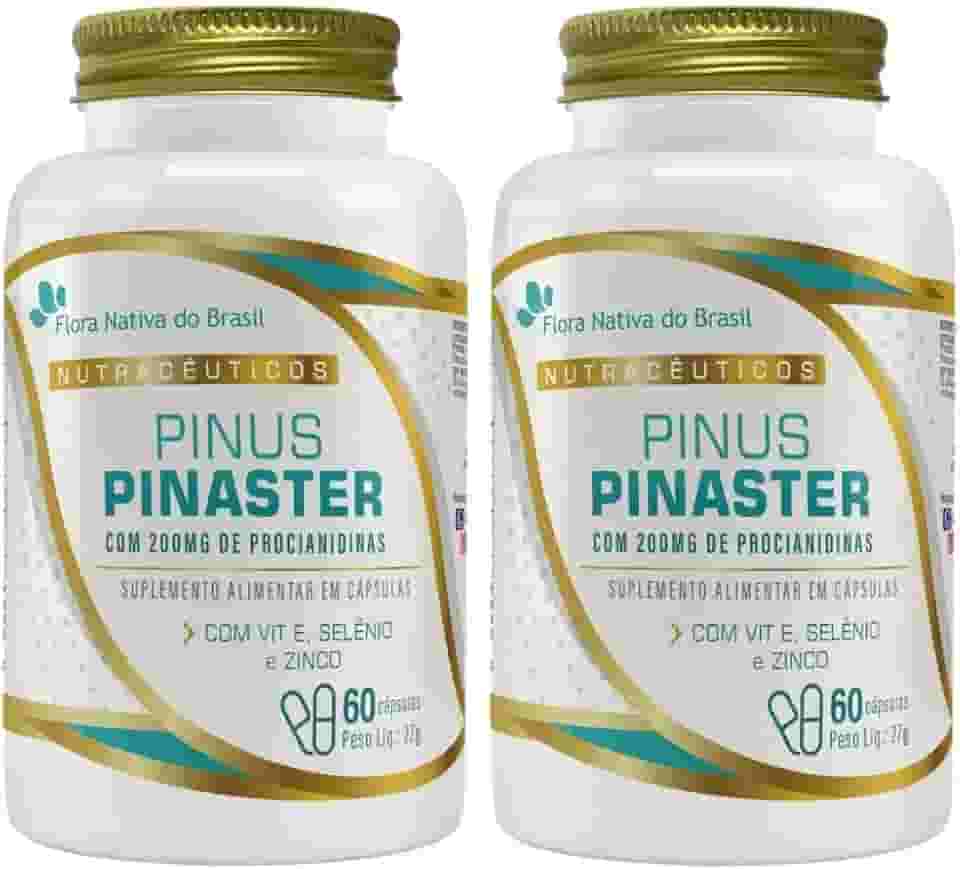 KIT 2X Pinus Pinaster + Vitamina E, Selênio e Zinco 60 cápsulas - Flora Nativa