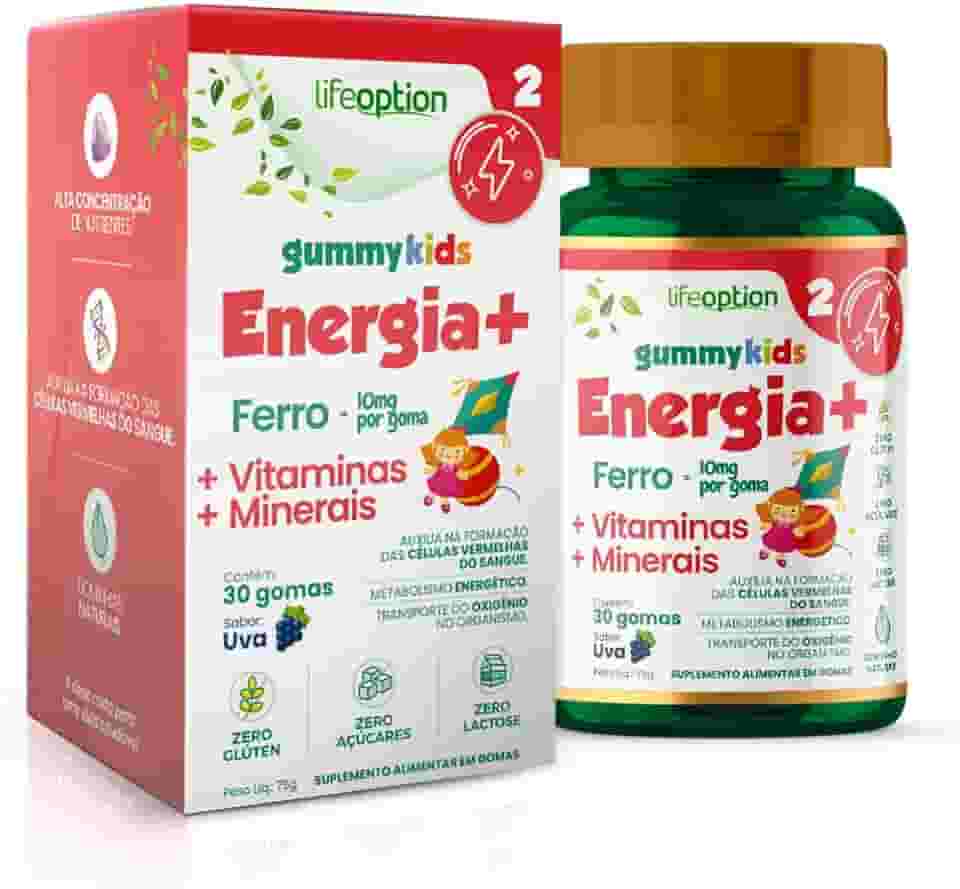 Gummy Kids Energia+ | Suplemento Infantil com Ferro e Vitaminas | Mais Energia e Vitalidade