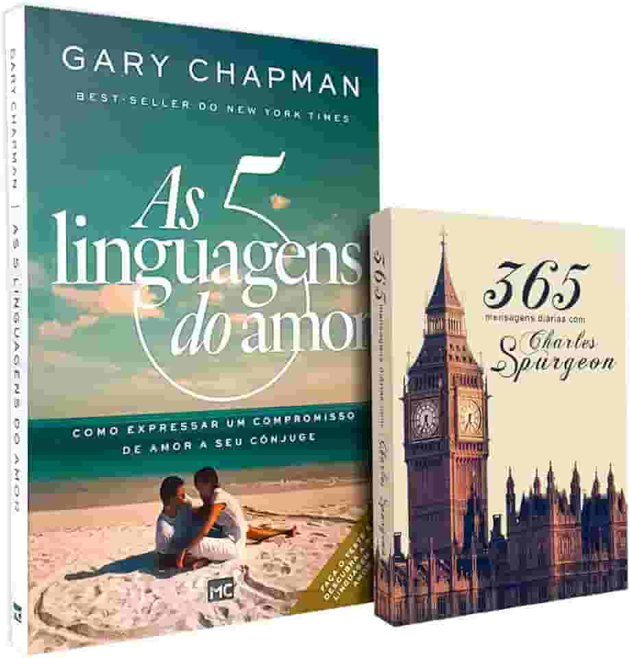 Kit As Cinco Linguagens do Amor + 365 Mensagens Diárias Charles Spurgeon Clássica
