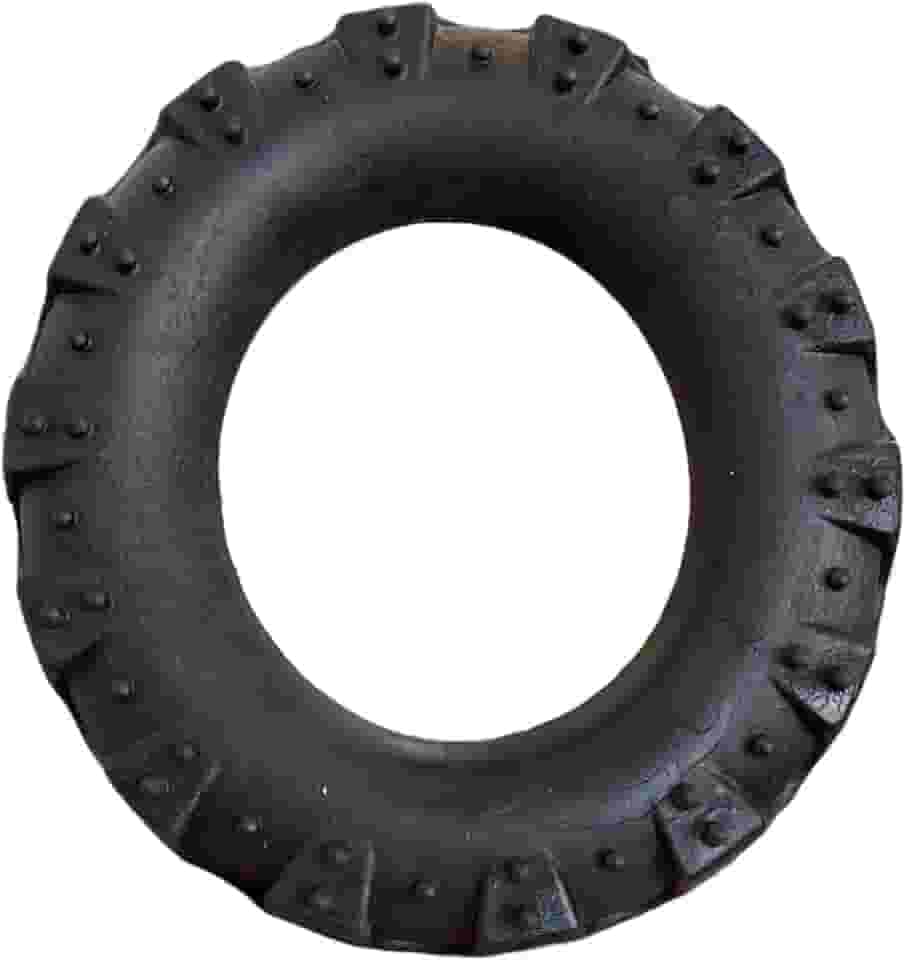 MY PET BRASIL Brinquedo Pet, Pneu Grande Pet, Diversão e Higiene Dental para Cães, Resistente e Anti Stress, Preto, 14 cm